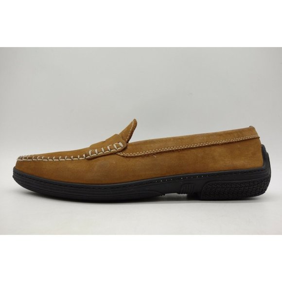 Dooney & Burke Brown Leather Moc Toe Penny Loafer Driving Shoes Men\'s 9.5 main image 12